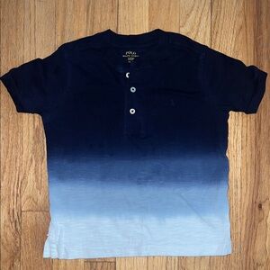 Polo by Ralph Lauren Toddler Boys Navy and Light Blue Ombre Tee